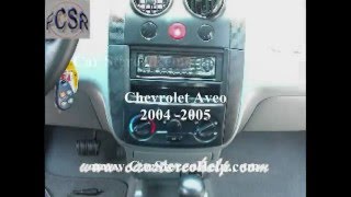 Chevrolet Aveo Stereo Removal - Youtube