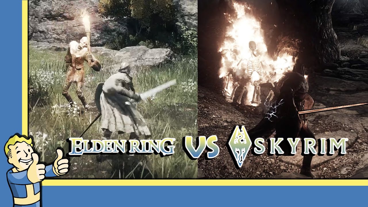 Skyrim in 2022 VS Elden Ring YouTube