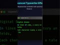 Typewriter Text Effect Animation | Cinematic HTML CSS JavaScript Typing Animation #htmlcss