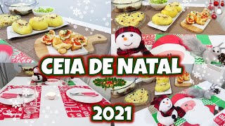 CEIA DE NATAL 2021: CARDÁPIO COMPLETO COM R$50,00 + MESA POSTA 🎄❤️ | Emilly Ribeiro