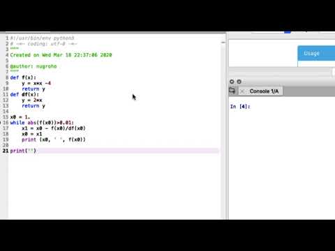 Newton Method in Python. (Finding Root of a Function). [#StayHome #WithMe]