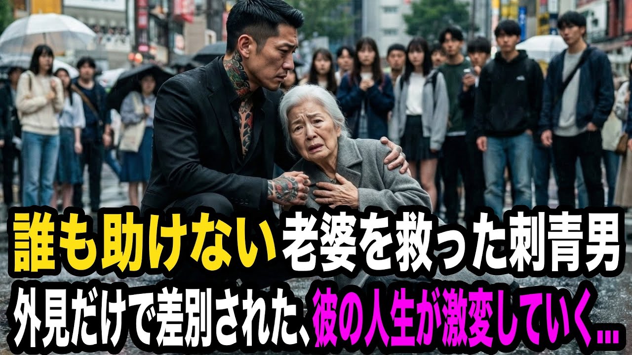 誰も助けない老婆を救った刺青ヤンキー。老婆の正体が本当は超大物で彼の人生が激変していく