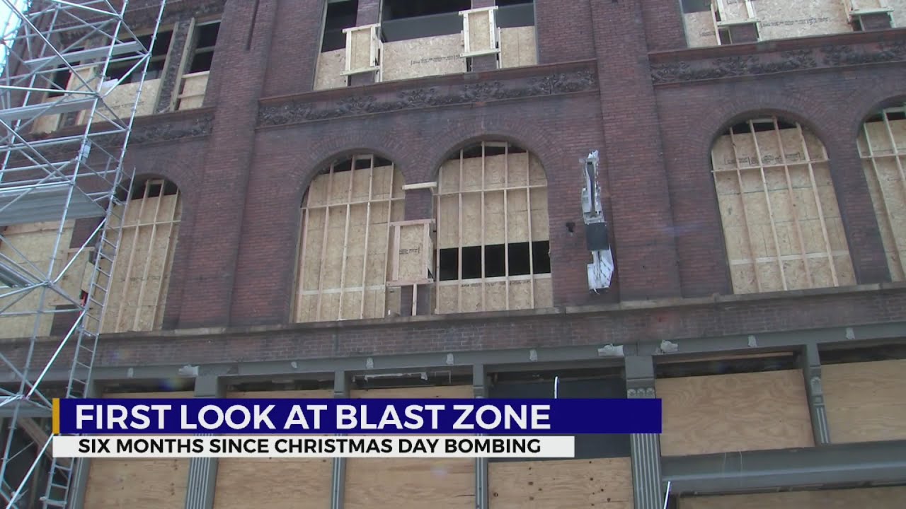First look at Christmas Day bombing blast zone YouTube