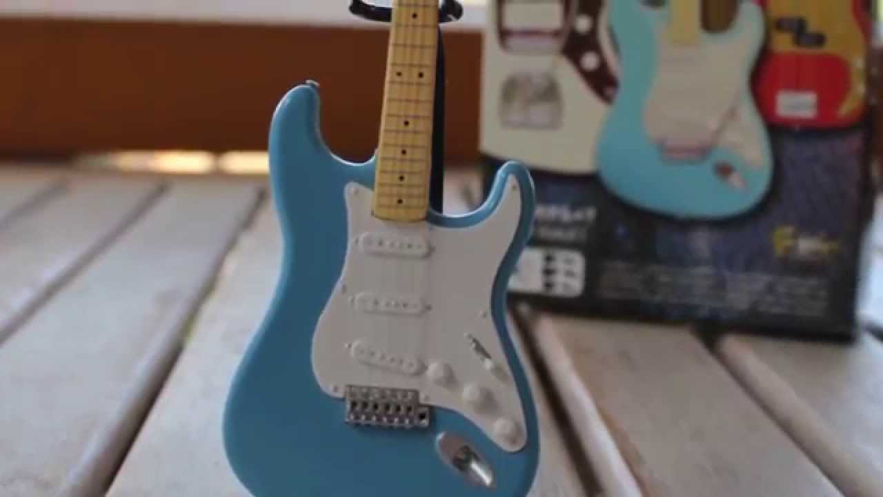 F-Toys Fender Guitar Collection miniature Strat 58 f toys unboxing ebay -  YouTube