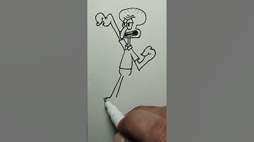 DRAWING SQUIDWARD 02 #star #squidward #artistdrawing #youtubeshortvideo #ytviral #subscribemychannel