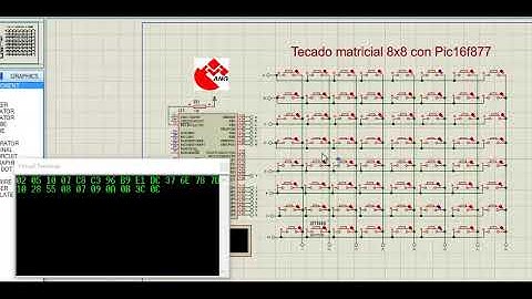 Teclado 8x8 con Pic16f877(Assembler)