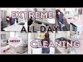 MESSY ALL DAY CLEAN WITH ME | *EXTREME* WHOLE HOUSE CLEAN WITH ME 2021 | ALL DAY CLEANING MOTIVATION