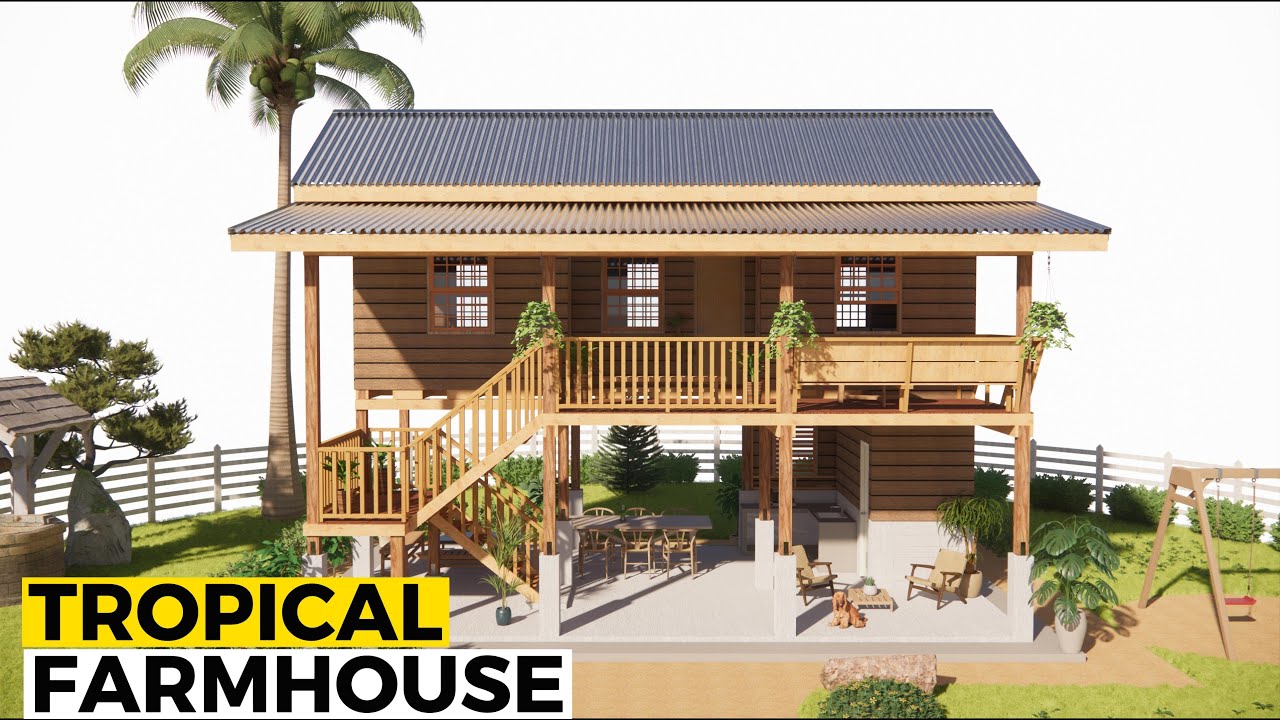 TROPICAL  FARMHOUSE | 5.5x9m | 3 BEDROOOM