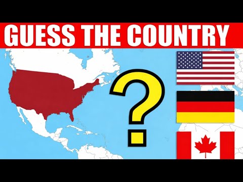 Guess The Country On The Map | Geography Quiz Challenge - YouTube