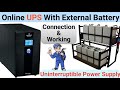 Online UPS With External Battery In HIndi | Online UPS Explained | UPS Working In Hindi | UPS