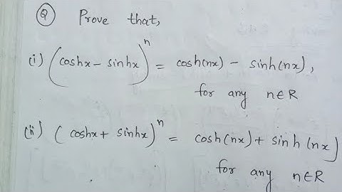 Hyperbolic Functions problems||vsaqs||