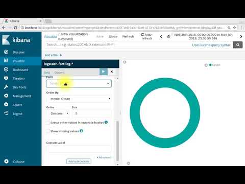 Kibana Visualization Pie Chart