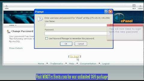 [MRGTecHelp.com CPANEL X3 Tutorial Series] Changing your account password in cPanel