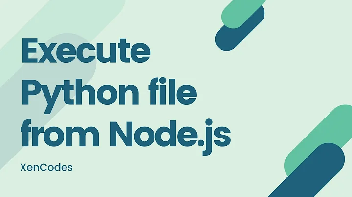 Easily execute python files from Node.js