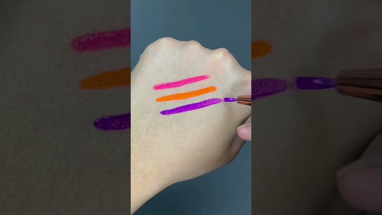 Neon UV Eyeliner Swatches 