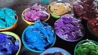 HOW TO MAKE A KOLAM POWDER || KOLAM POWDER MANUFACTURING PLACE || COLOR KOLAM POWDER || IN TAMIL