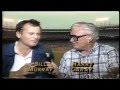 Bill Murray and Harry Caray Open First Night Game At Wrigley Field