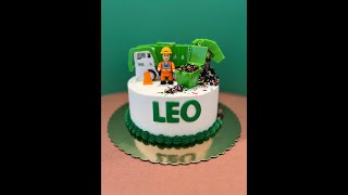 3rd Birthday Garbage Truck Cake