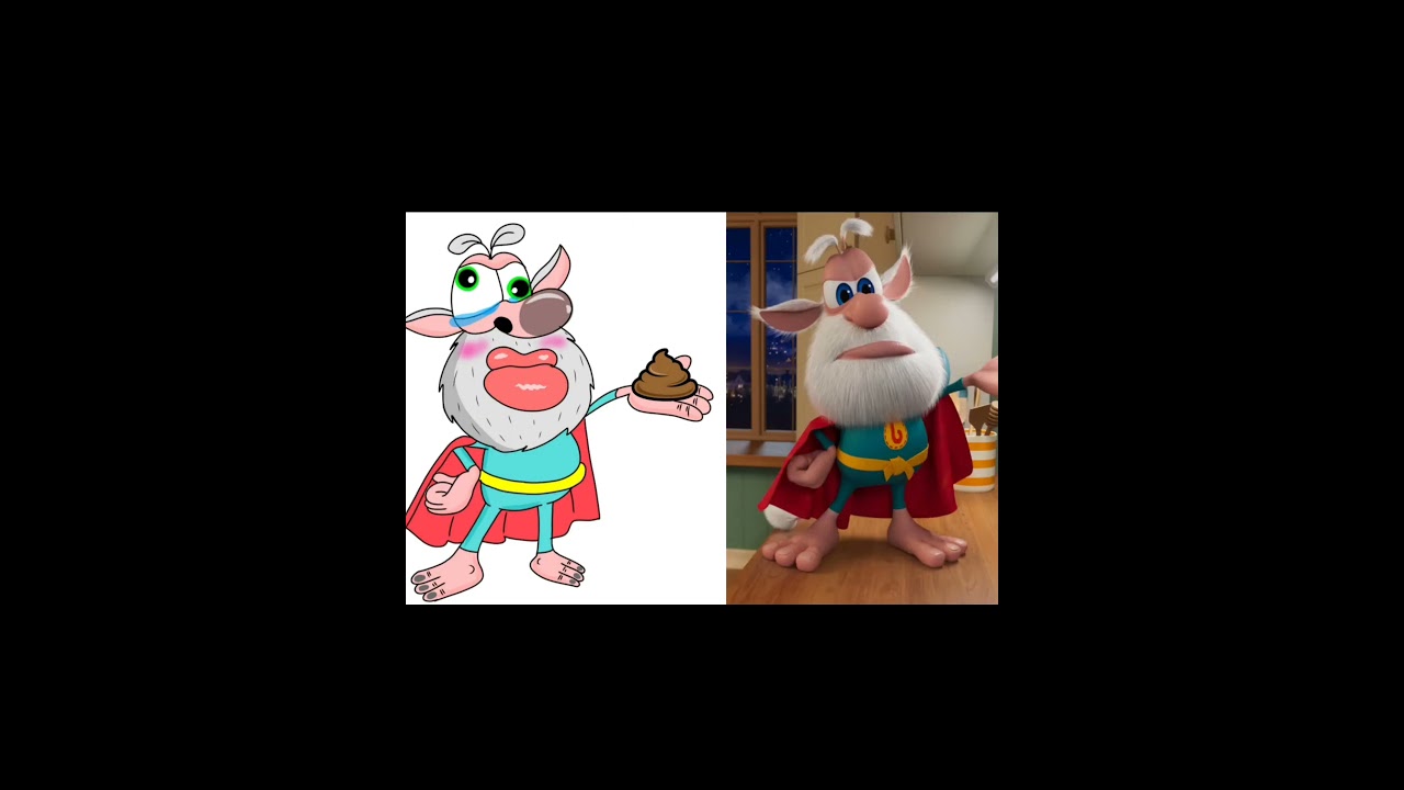 Laugh with Booba- Super Booba Funny Cartoon Drawing Meme P-1