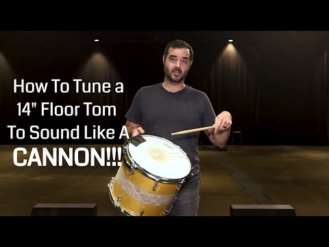 How to Tune A 14" Hanging Floor Tom – How To Tune A Floor Tom – Drum Tuning