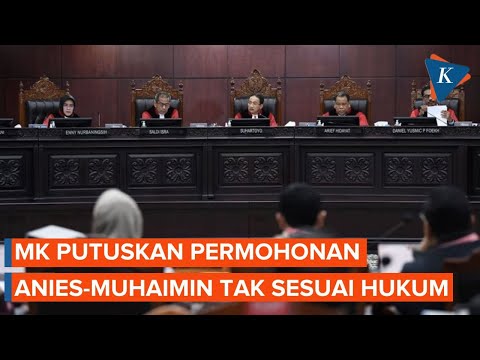 Hasil Putusan MK Sengketa Pilpres 2024, Tolak Permohonan Anies-Muhaimin