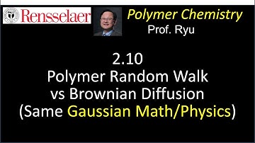 2.10. Polymer Random Walk vs. Brownian Diffusion Dynamics