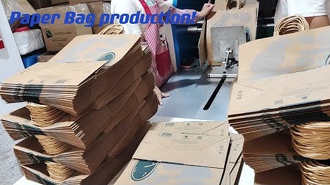 Factory online! 130pcs/min A400 Reel Fed Square box bottom Paper bag making machine with handle
