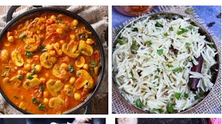 आज बहुत दिनों बाद बनाया अपना पसंदीदा खाना 😀| Shahi Mushroom Masala & Jeera Rice