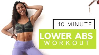 VANESSA BAUER || ISOLATION WORKOUT || 10 MINUTE LOWER ABS WORKOUT INTENSE