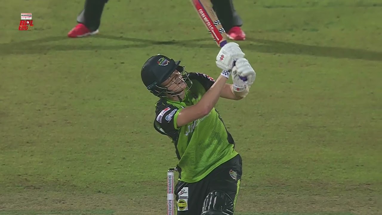 Brilliant from Hridoy! 🔥🏏 Ethan Brookes is caught after a long hang time. 