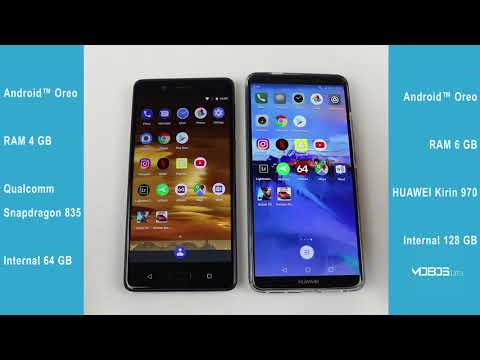 Huawei Mate 10 Pro vs  Nokia 8 Speed test
