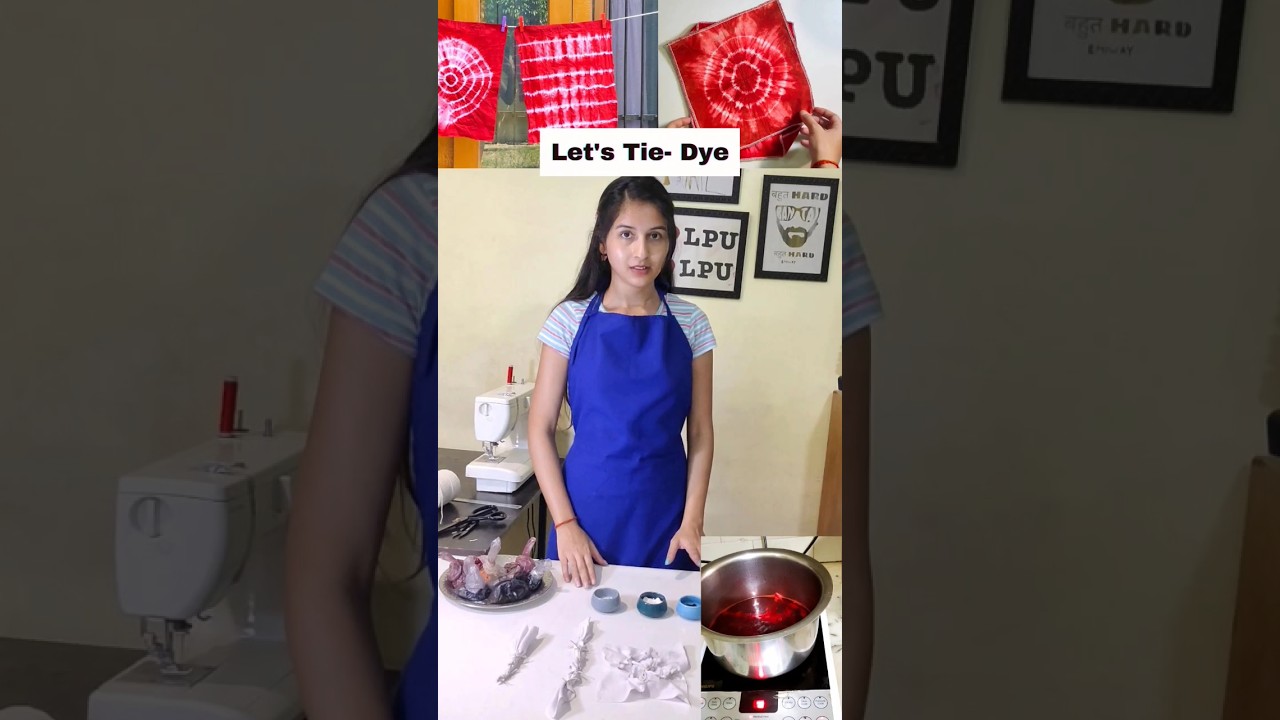 My Tie-Dye at home❤️ #shorts #youtubeshorts #diy #tiedye #dying #trending #fashion l #textile #viral