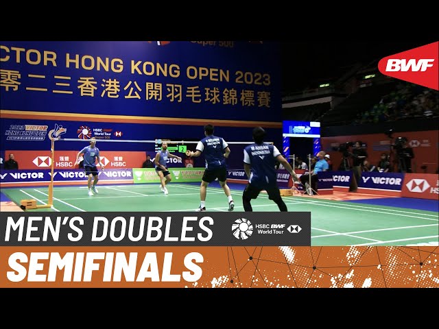 VICTOR Hong Kong Open 2023 | Astrup/Rasmussen (DEN) [7] vs. Ahsan/Setiawan (INA) [5] | SF class=