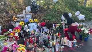 Roadside memorial set up for Santa Rosa teen killed in fiery crash