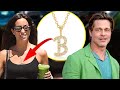 Brad Pitt&#39;s girlfriend Ines de Ramon wears golden “B” necklace in his honor | Rumour Juice