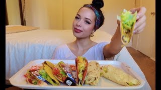 Huge Taco Bell mukbang + story time! Crunchy tacos and burritos