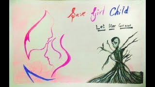 child save poster drawing
