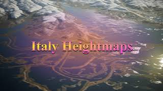 Italy Real World Heightmaps Pack for Unreal Engine