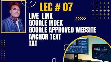 What is Google Index, Anchor text, Live link|Advance Course