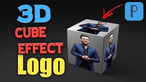 3d cube effect logo design on mobile// pixellab tutorial on mobile.