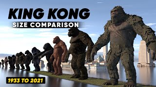 King Kong Size Comparison | Evolution of King kong