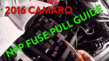 Guide: Camaro SS & LT Dual Mode Exhaust (NPP) Fuse Pull