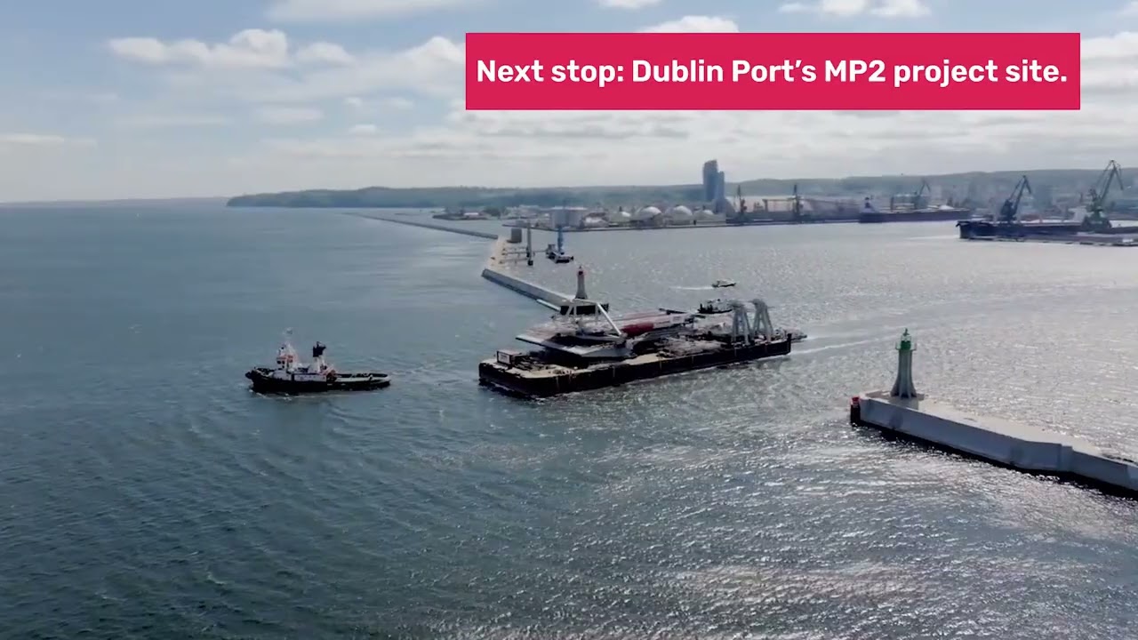 🚢 Special delivery at Dublin Port’s MP2 Project.