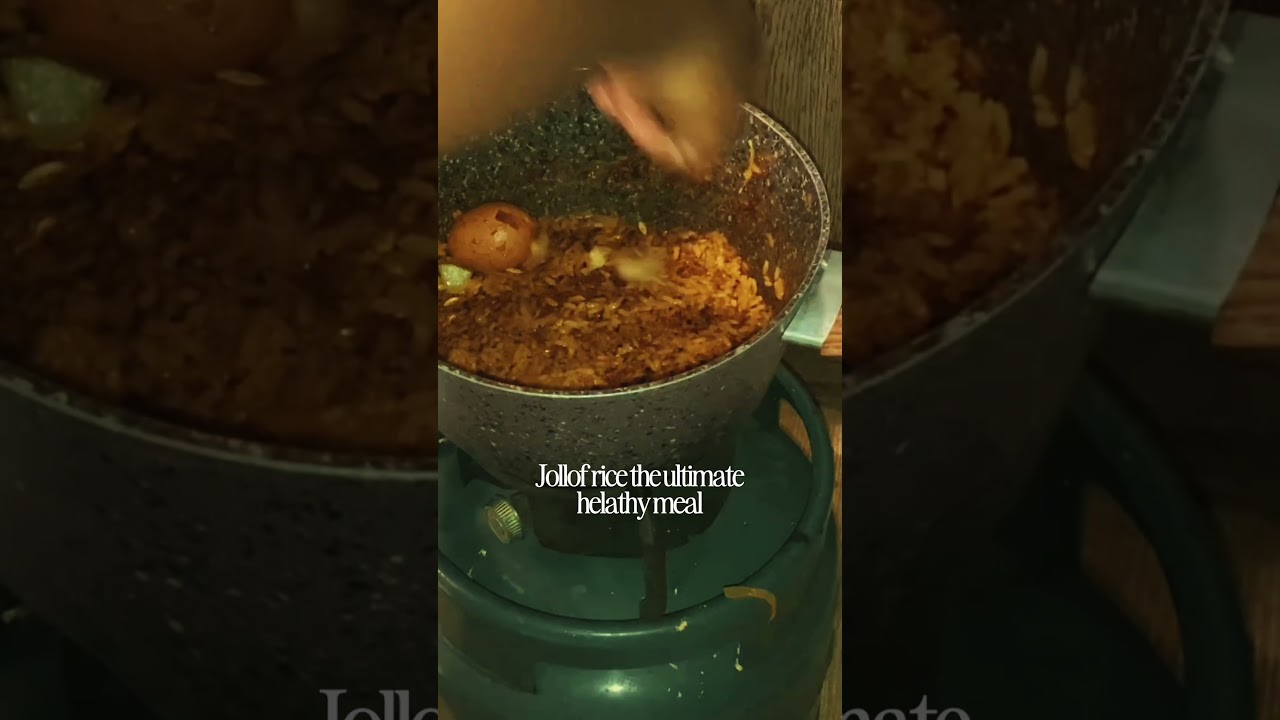 Cooking Jollof Rice After Training 🍚💚  #wellnessjourney