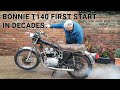 Triumph Bonneville T140E 1978 - First Start in Decades