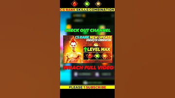 best character skill for cs rank after ob42 update | cs rank character combination #freefire #shorts