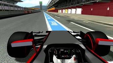 My pitstop in the first lap at SpainGP test. F1 2015 R&N Modding Group
