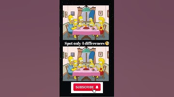 Find only 4 differences #simpsons