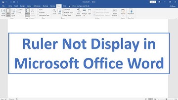 Microsoft Office Word 2016 Display or Hide the Ruler