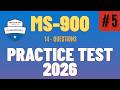 MS-900 Microsoft 365 Fundamentals Practice Exam 2026 | 14 Questions Explained | Part 5